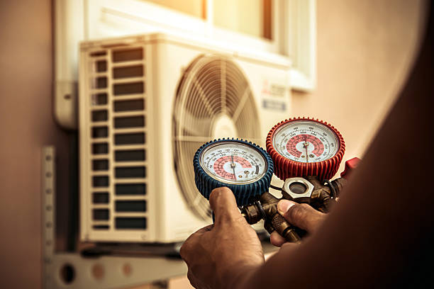 Professional Hvac Maintenance technician working in Clearfield, UT